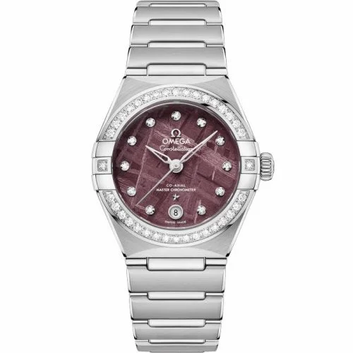 Omega Constellation Manhattan 29 Co-Axial Master Chronometer Stainless Steel - Diamond / Purple Meteorite 131.15.29.20.99.001 (13115292099001)